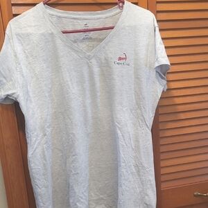 Cuffy's Gray Cape Cod V-Neck T-Shirt